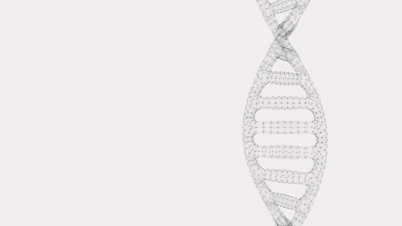旋转DNA分子遗传学视频素材