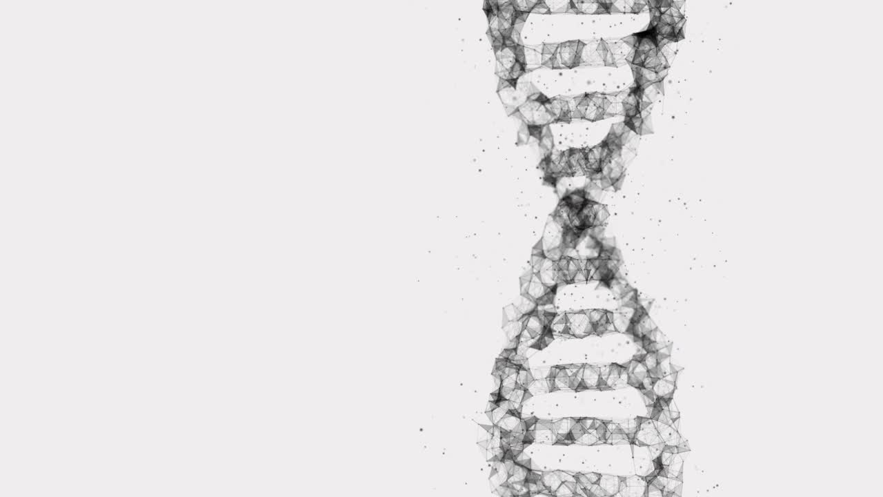 旋转DNA分子遗传学视频素材