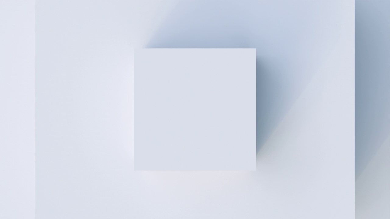 抽象3d渲染白色几何背景与缩放立方体视频下载