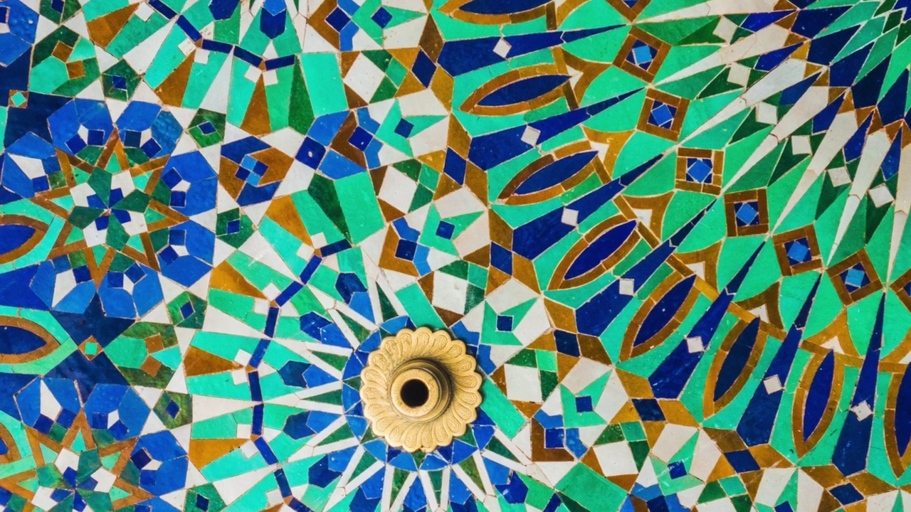摩洛哥的泽利格图案视频素材