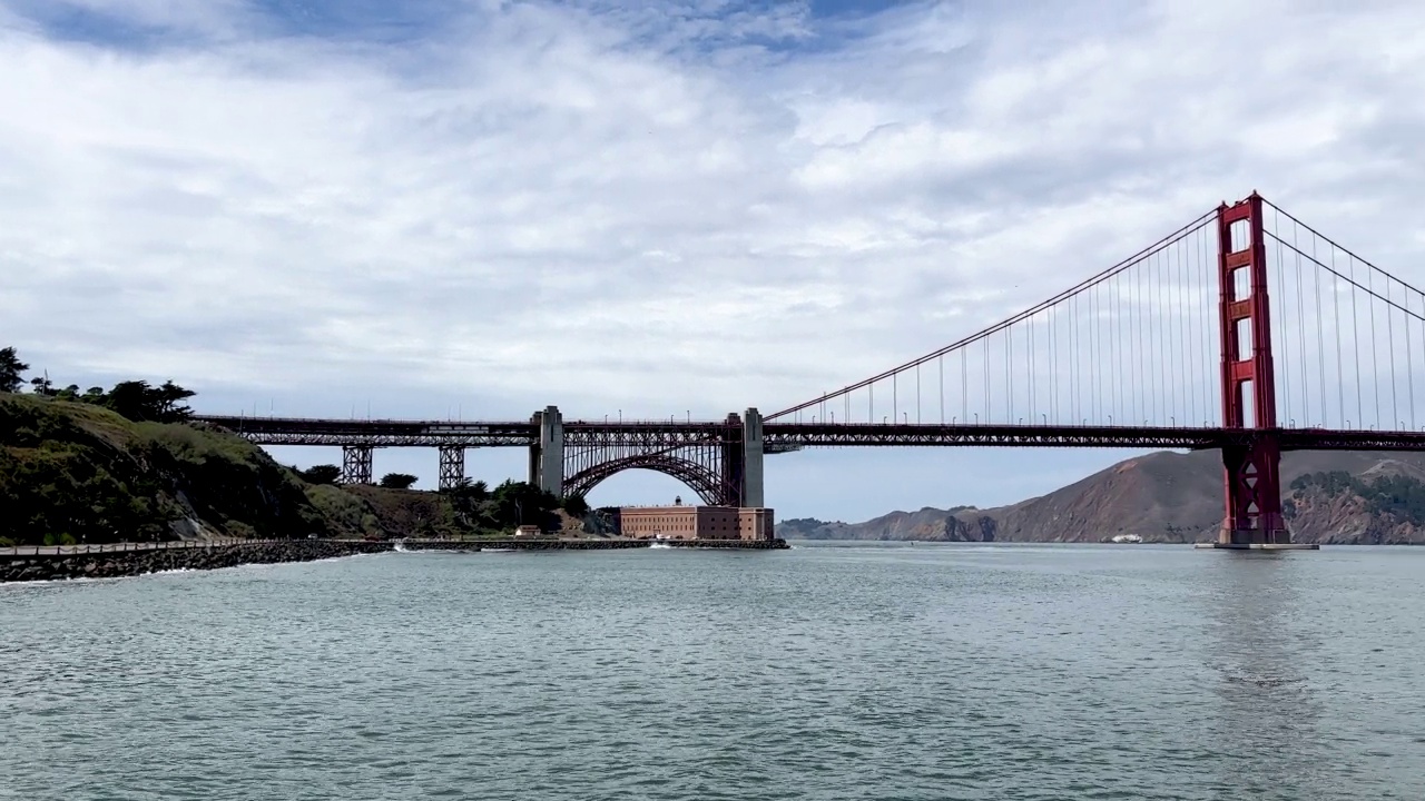 金门大桥，旧金山湾区，加利福尼亚州视频素材