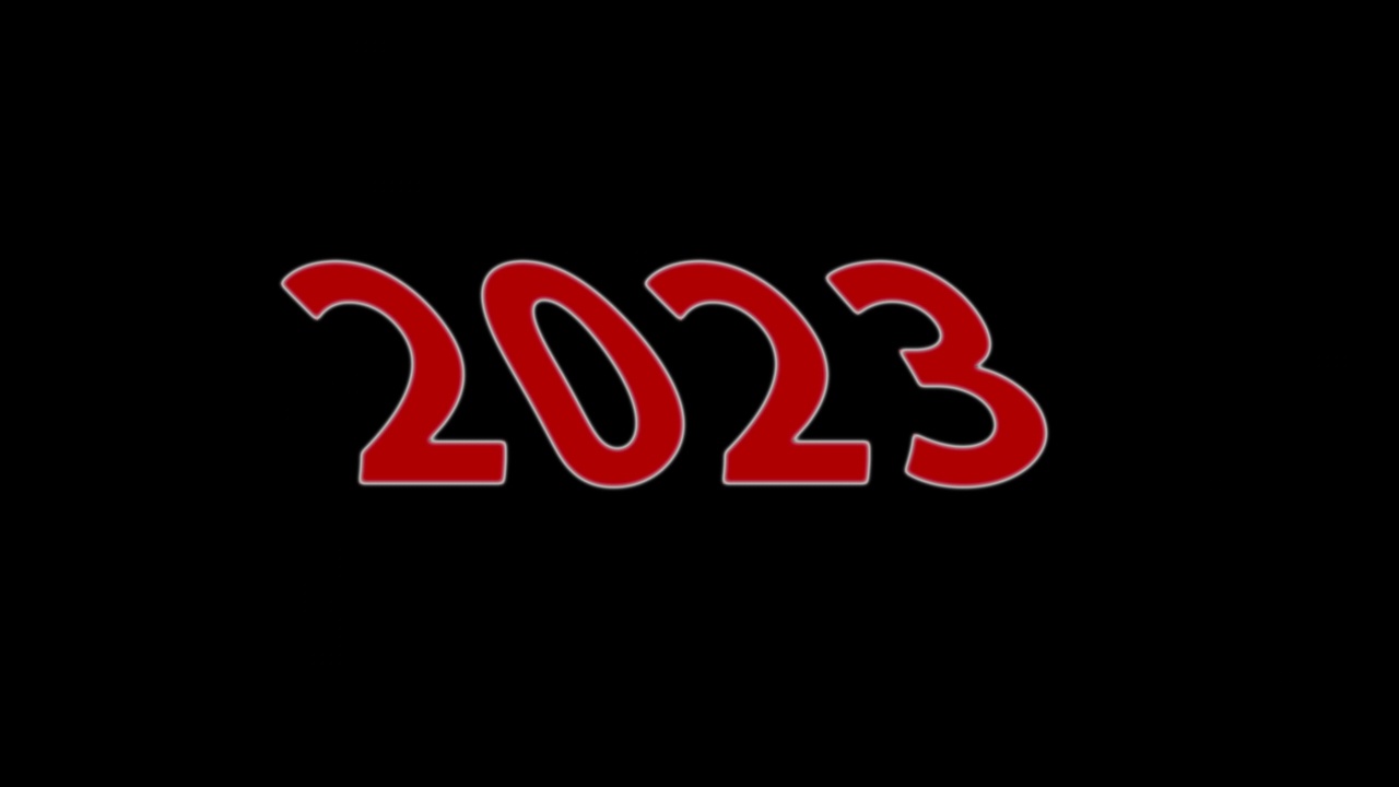 4K新年快乐- 2023动画视频素材