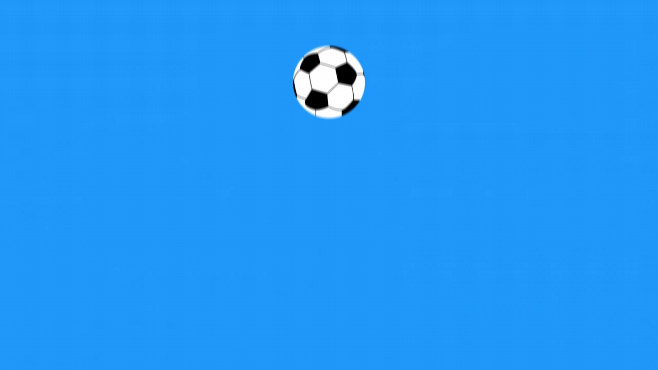 足球图标的动画。视频素材