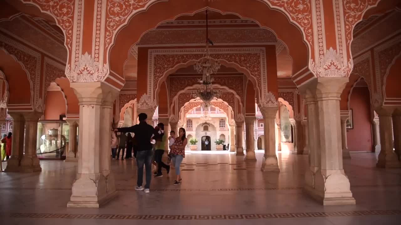 印度斋浦尔的城市宫殿视频下载