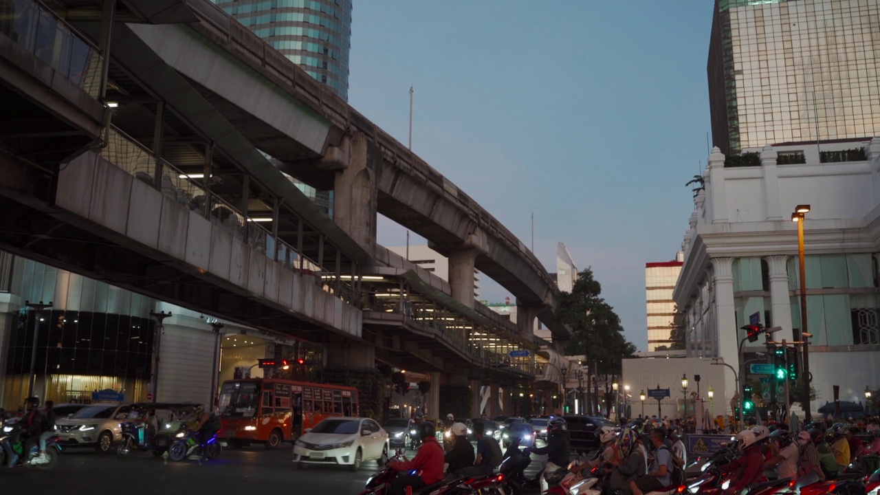 泰国曼谷的夜街视频下载
