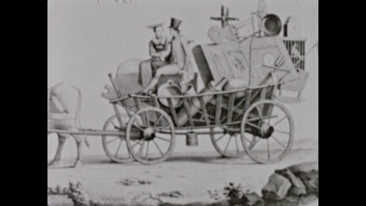 蒸汽时代(运输史，第一部分)——29篇中的第5部分。描述了从印第安人时代到汽车的到来，美国交通运输的迅速发展。这个时期的历史重演和不同寻常的印刷品视频素材