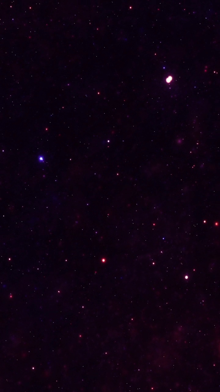 星空中星云和星系的垂直影像视频下载