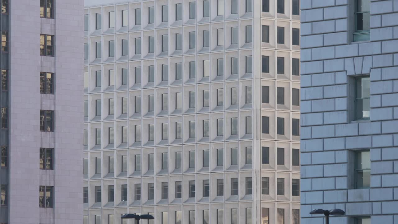 洛杉矶的阳光建筑立面视频素材