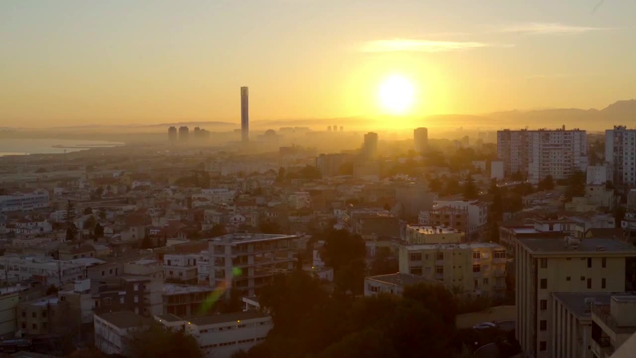 阿尔及尔的日出视频素材