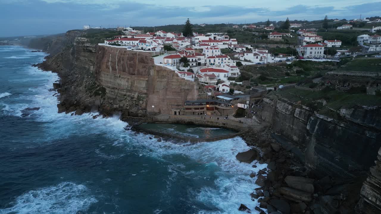 葡萄牙辛特拉的Azenhas do Mar视频素材