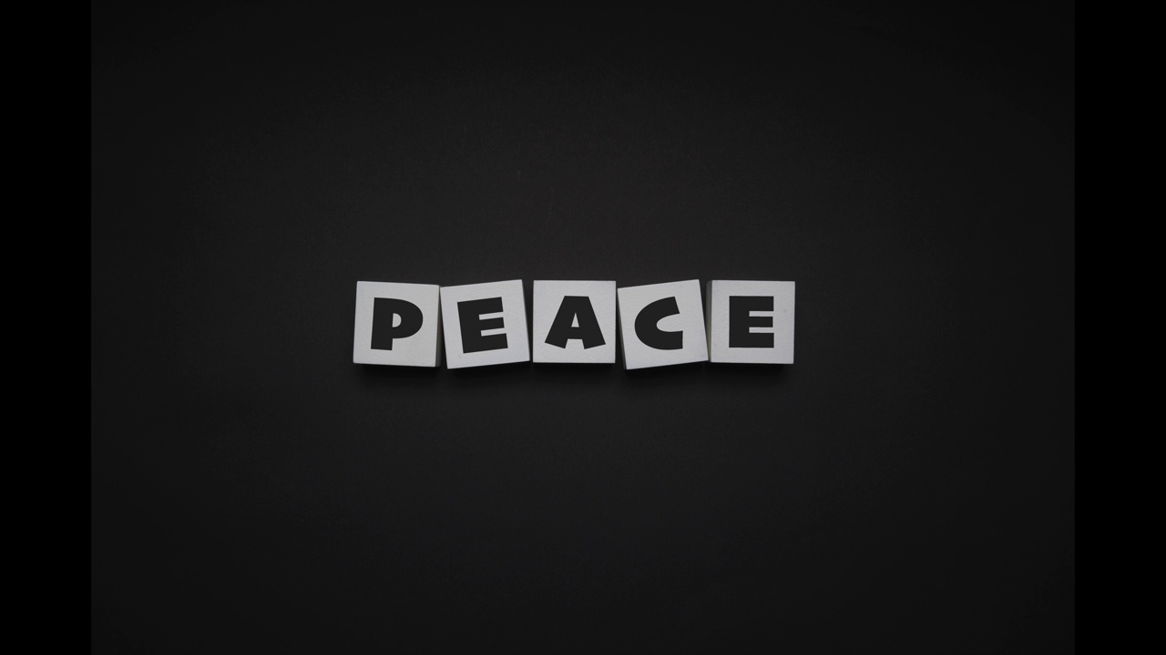 用延时技术写《和平》视频素材