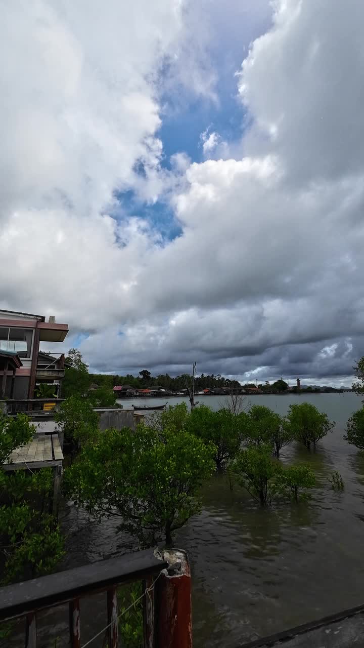 泰国高兰塔岛的印度洋季风天气视频素材