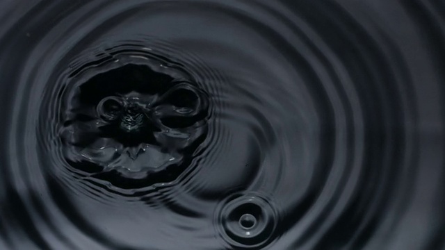 水滴的慢动作镜头视频素材