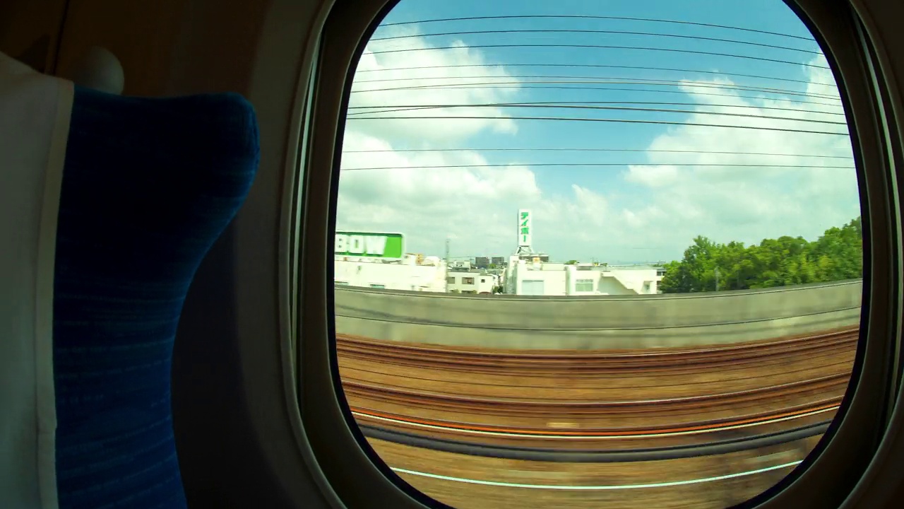 4k延时子弹列车日本乡村旅游城市视频下载