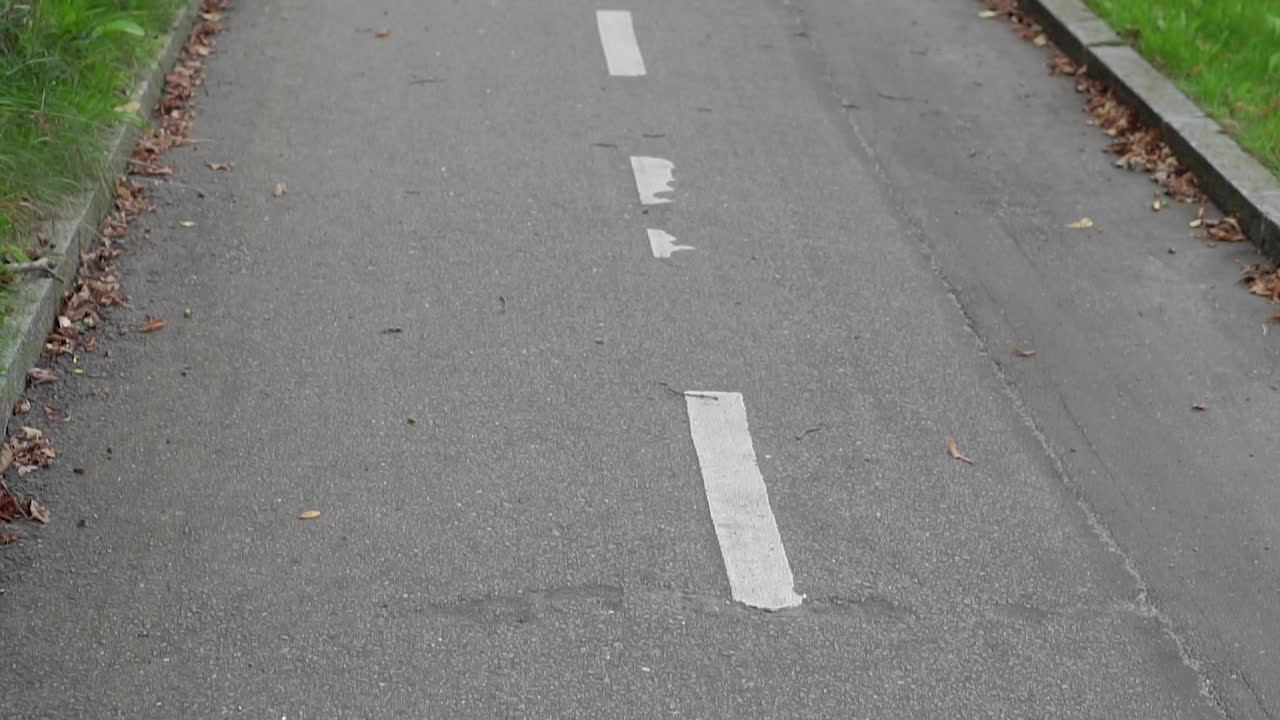 人行道和自行车道。总体规划。视频下载