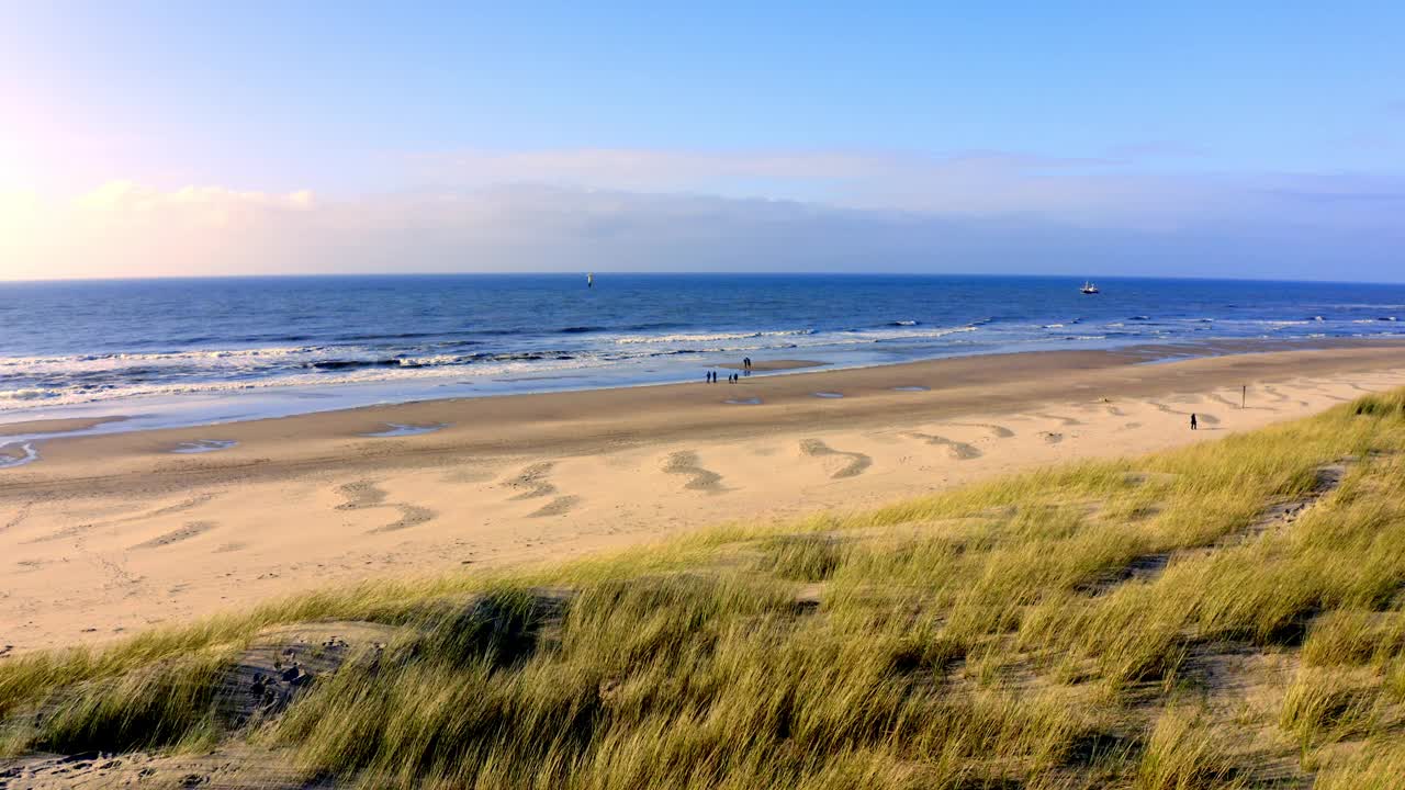 美丽的荷兰北欧海岸线视频素材