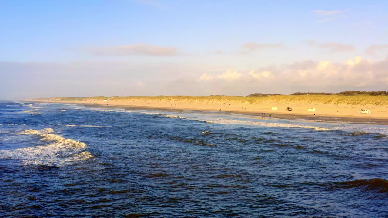 美丽的荷兰北欧海岸线视频素材