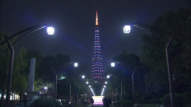 东京塔之夜视频素材