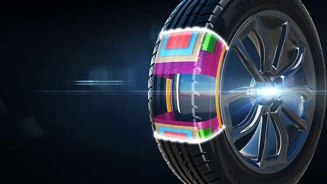 輪胎施工方案背景概念視頻素材