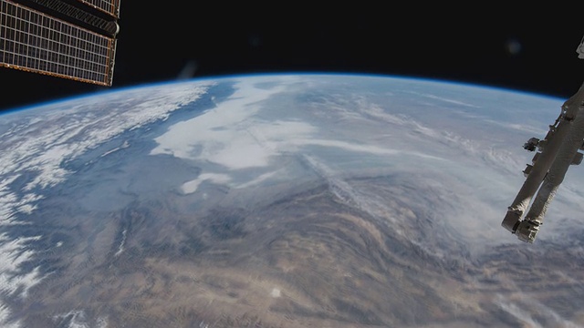 从国际空间站上看美丽的地球视频素材