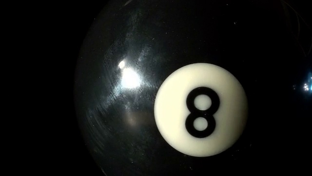 黑环八球-高清视频素材