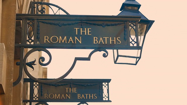 朵莉:罗马浴场视频素材