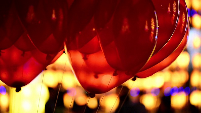 红气球漂浮高清视频视频下载