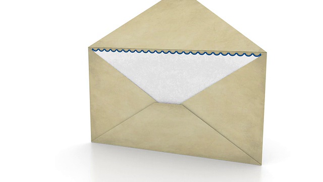 打开信封-邮件的概念视频下载