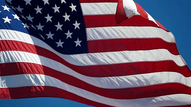 两段关于美国国旗的慢动作视频视频下载