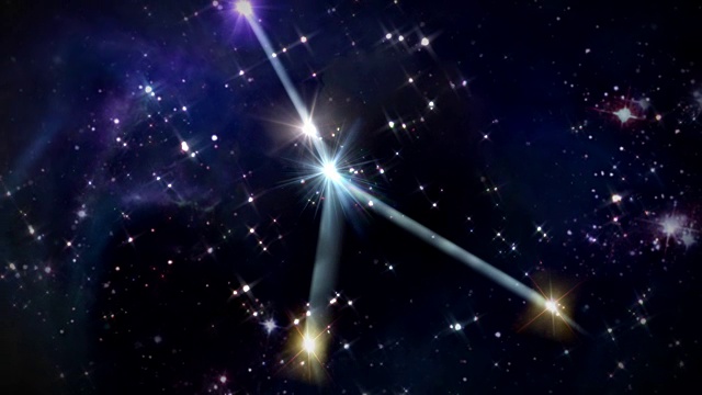04巨蟹座的太空轨迹视频素材