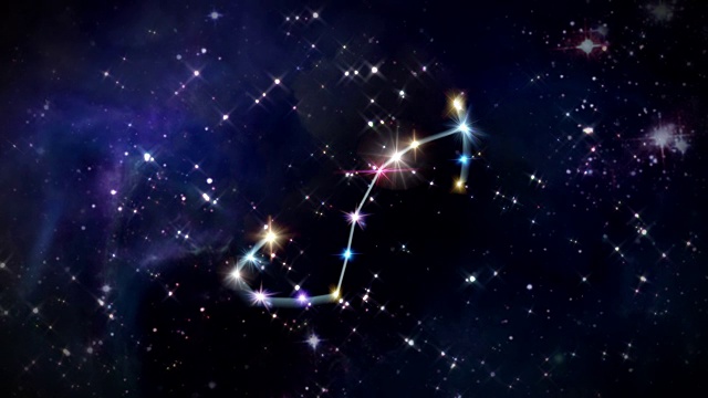 08天蝎座星座空间旋转视频下载