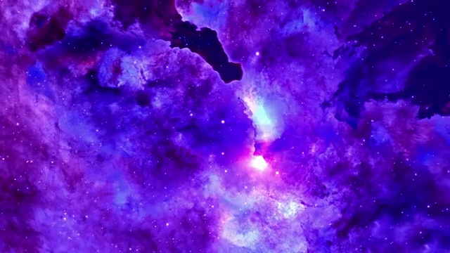 船底座星云外太空云的3D视频素材