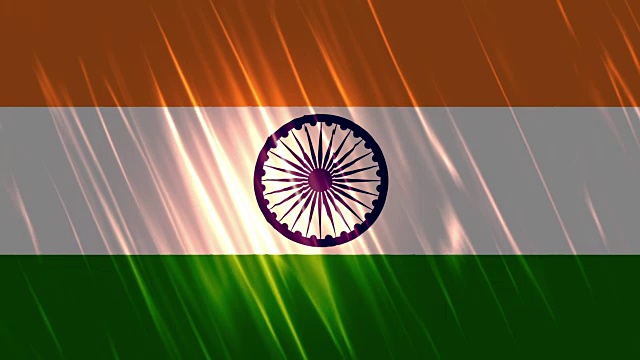 印度国旗可循环动画视频下载