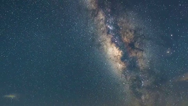 银河系，恒星，空间，时间流逝视频素材