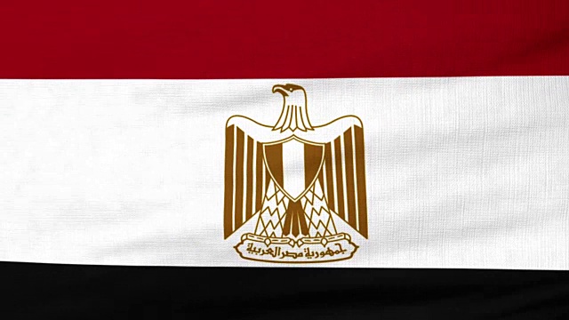 埃及国旗迎风飘扬视频下载