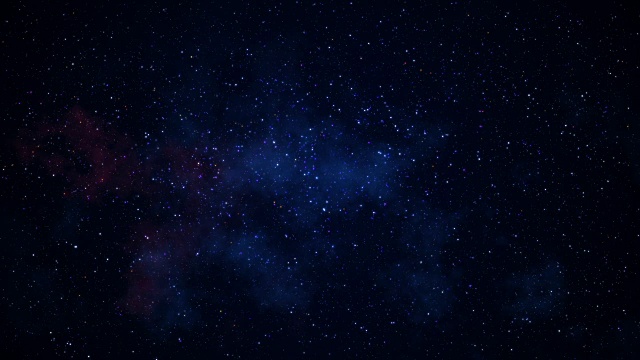 慢慢闪烁的恒星星系在太空中无缝循环视频下载