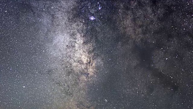 银河时光流逝。射手座的星座。视频下载