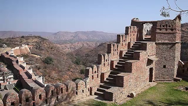 Kumbhalgarh堡垒。拉贾斯坦邦。印度视频下载
