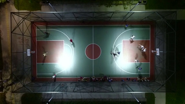 篮球场航拍视频下载