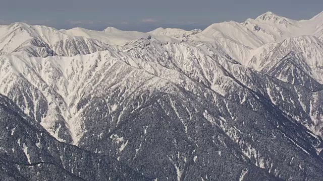 空中，特黑山在飞田山，日本长野视频下载
