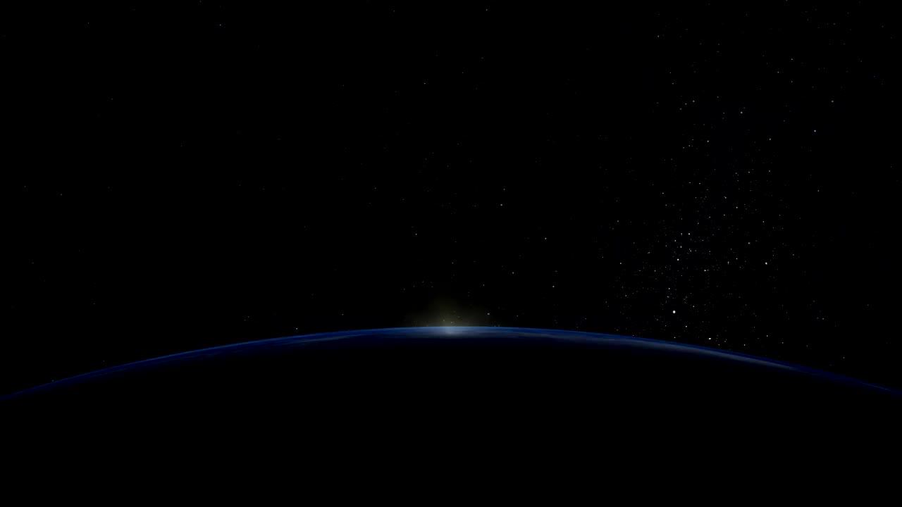 地球上的日出。從空間。FullHD。視頻素材