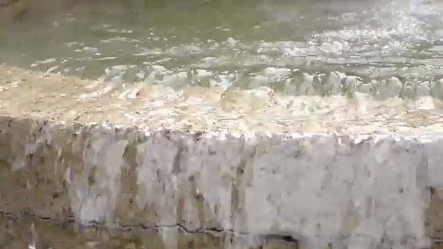 水在公园里流动视频素材