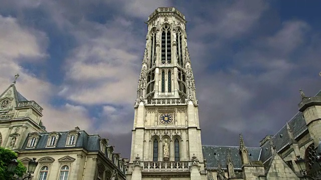 法国巴黎圣日耳曼欧塞尔教堂视频素材