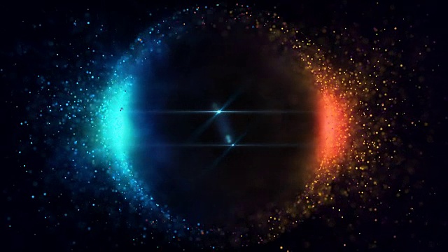 球體明亮的粒子視頻素材