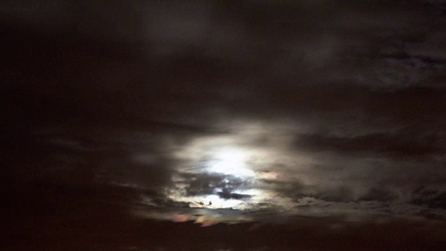 月亮和云时间流逝视频视频素材