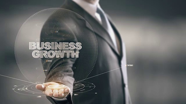 业务增长与全息商业概念视频下载
