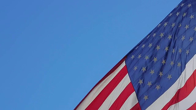 美国国旗挥舞着视频素材