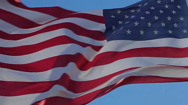美国国旗挥舞着视频素材