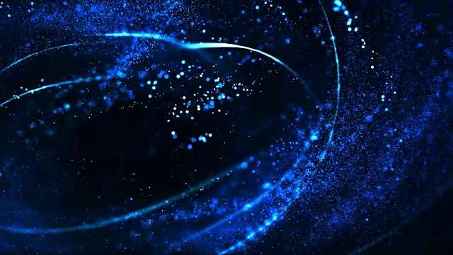 4k高細節粒子流-循環(深藍色)視頻素材