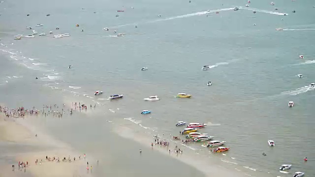 泰国的芭堤雅有海滩和大海视频下载